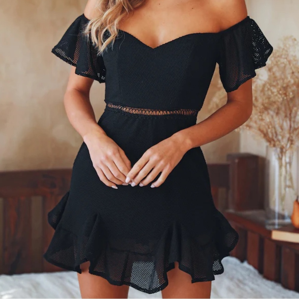 NWT Hello Molly In Other News Black Dress